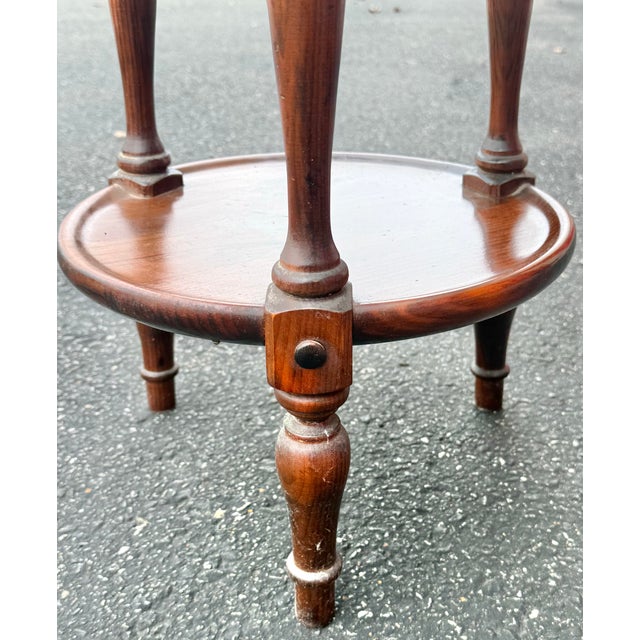 Ethan Allen Old Tavern Pine 3 Tier Stand For Sale In New York - Image 6 of 8