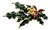 Mid-Century Boho Chic Americana Christmas Holly Swag Brooch With Red Ribbon. For Sale