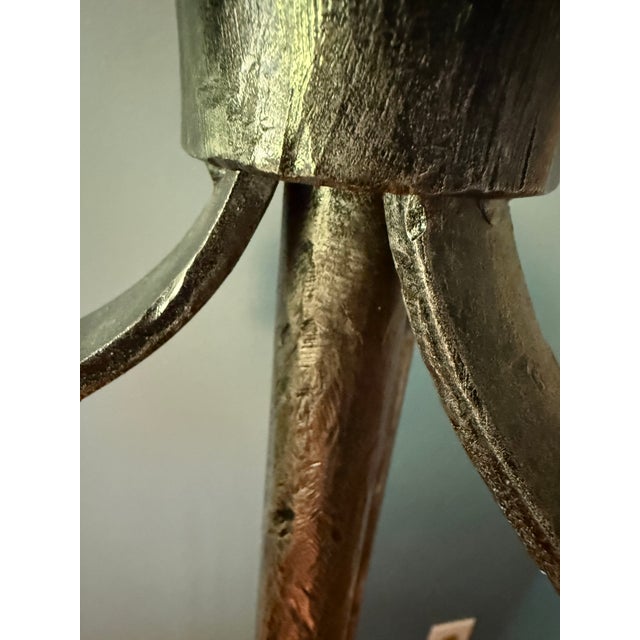Early 20th Century Tall French Style Art Deco Cast Iron Floor Lamp For Sale - Image 15 of 17