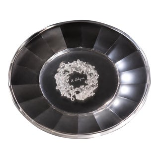Lalique Crystal Decorative Plate – Signed “R. Lalique” For Sale