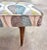 Mid 20th Century Vintage Mid-Century Modern Leaf Print Bench For Sale - Image 5 of 6