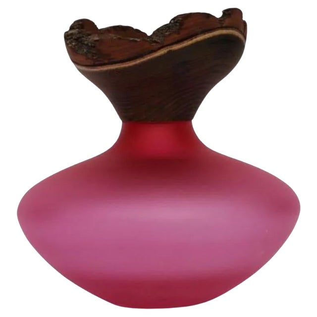 Bloom Stacking Satin Pink Vase by Pia Wüstenberg For Sale