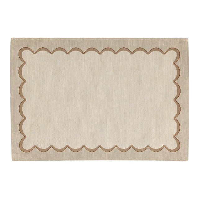 VIETRI Tavola Natural Scalloped Placemats - Set of 4 For Sale