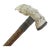 Carved Deer Stag Antler Snuff Box Walking Stick Cane With Hidden Corkscrew For Sale