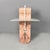 1970s Italian Modern Display Stand in White and Pink Marble, 1970s For Sale - Image 5 of 18