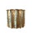 Mid-Century Modern Vintage Petite Hammered Brass Fluted Brutalist Planter / Cachepot / Jardinere in the Manner of Egidio Casagrande For Sale - Image 3 of 8