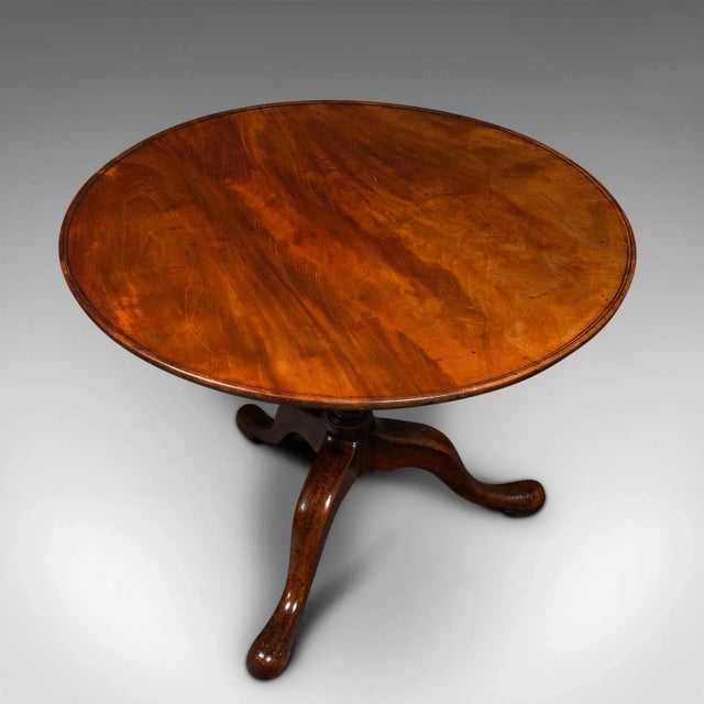 Brown 1780s 3 Feet Wide Antique Georgian English Tilt Top Table For Sale - Image 8 of 13
