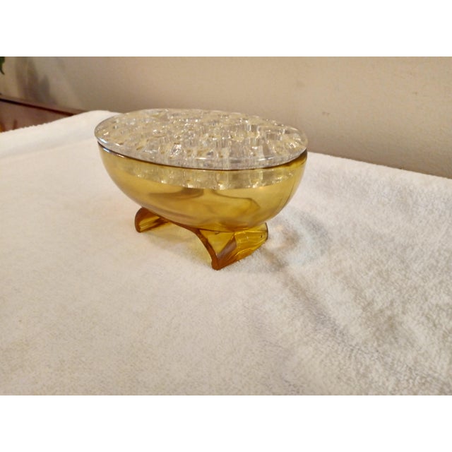 Vintage Viking Oval Amber Flower Frog. Vintage Martinsville Viking Two Piece Large Oval Glass Flower Frog Bowl. Glass frog...