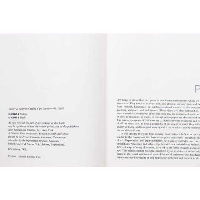 Art Today by Ray Faulkner and Edwin Ziegfeld. Hardcover book with dustjacket, published in 1969 by Holt, Rinehart and...