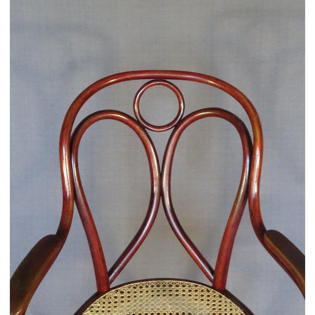 Wood Art Nouveau Armchair from Gebrüder Thonet, 1910 For Sale - Image 7 of 12