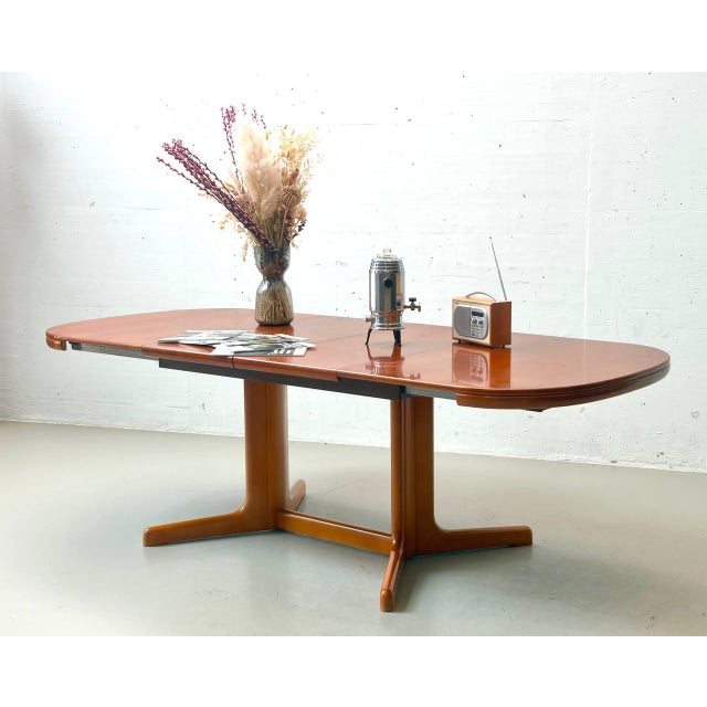 Wood Extendable Table in Cherry Wood from Lübke For Sale - Image 7 of 15