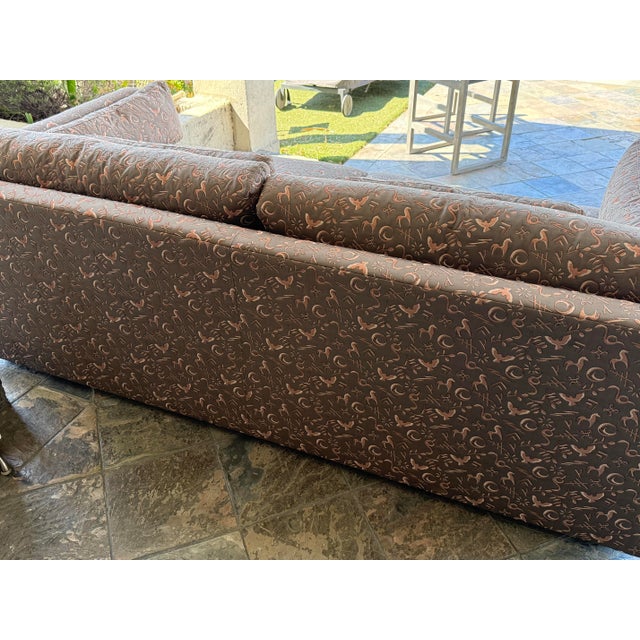 C & L Designs Laguna Sofa in Quilted Folklore For Sale - Image 4 of 12