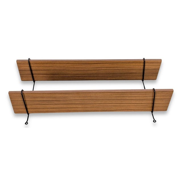 Mid-Century Modern Wall Shelf in Wood For Sale - Image 5 of 6