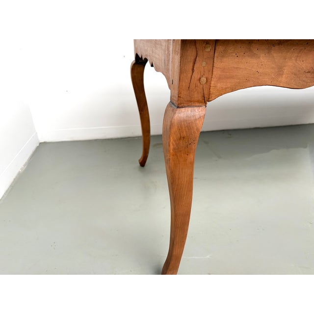 Large Cherrywood Farmhouse Table, 1900s For Sale - Image 10 of 18
