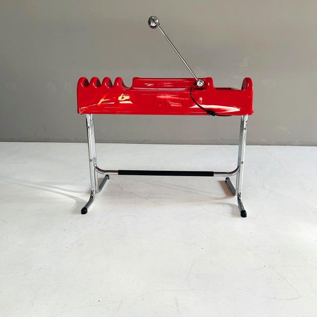 Red Orix Desk by Vittorio Parigi & Nani Prina for Molteni, 1970 For Sale - Image 6 of 15