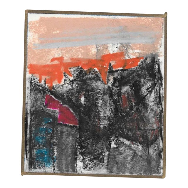 Charles Dudley Abstracted Landscape Pastel For Sale