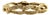 14k Gold Zelman & Friedman Vintage Textured Elongated Link Bracelet For Sale