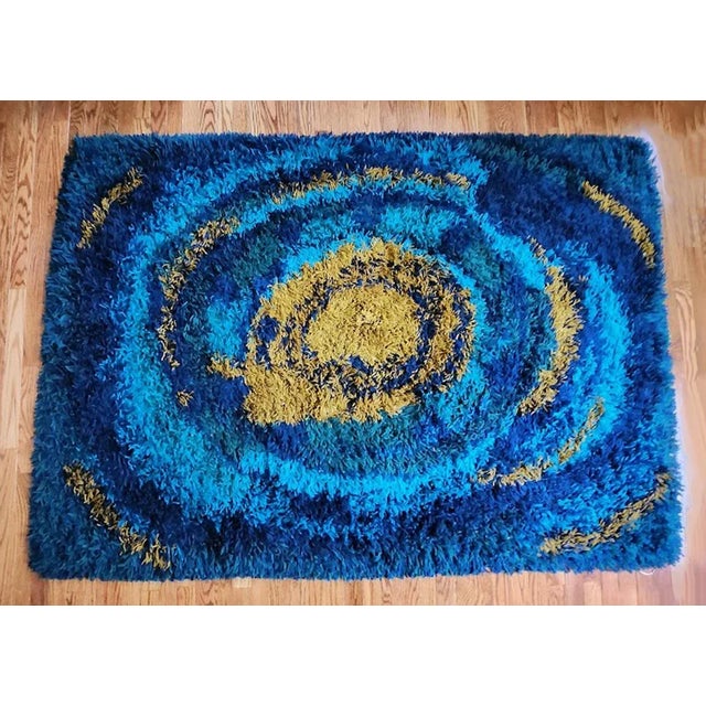 Ege Tæpper Sun Burst Rya Rug For Sale - Image 9 of 9
