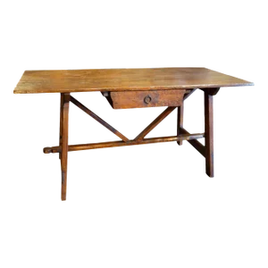 Contemporary 17th Century Style Italian Rustic Primitive Handcrafted Farmhouse Table