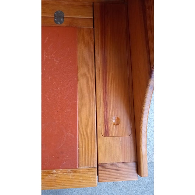 Pine Desk and Chair by Andreas Hansen for Hadsten Träindustri, 1970s, Set of 2 For Sale - Image 6 of 16