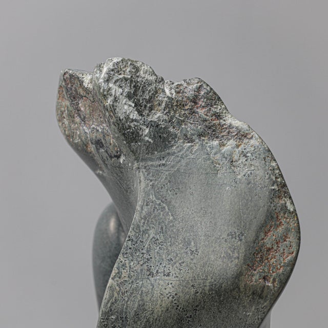 Blue Ineke Van Zuuren, Abstract Sculpture, 1980s, Dolomite Stone For Sale - Image 8 of 10