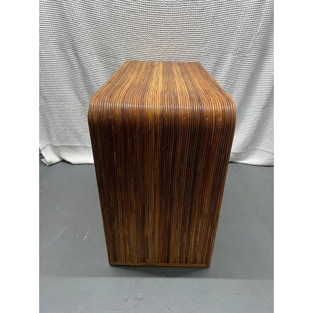 Gabriella Crespi 1970s 3 Drawer Split Reed Chest Dresser in the Manner of Gabriella Crespi For Sale - Image 4 of 4