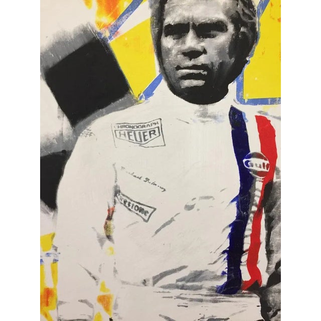 Tessi- Steve McQueen Mixed media on canvas Signed "Tessi" 115 x 100 cm This piece is attributed to the mentioned...