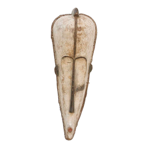 A Woven Guardian, Monumental 36" Tall Fang Mask