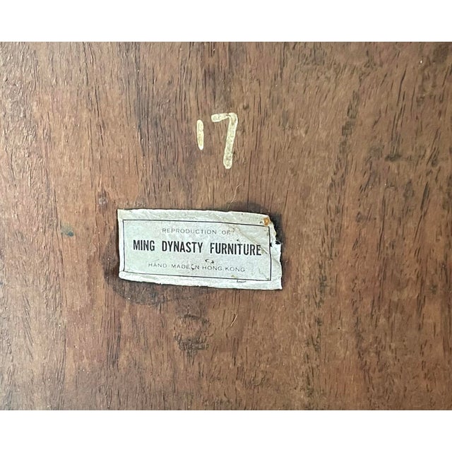 Brown Vintage Ming Style Side Table For Sale - Image 8 of 8