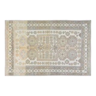 Vintage Turkish Anatolian Hand Knotted Wool Rug, 7x11 For Sale