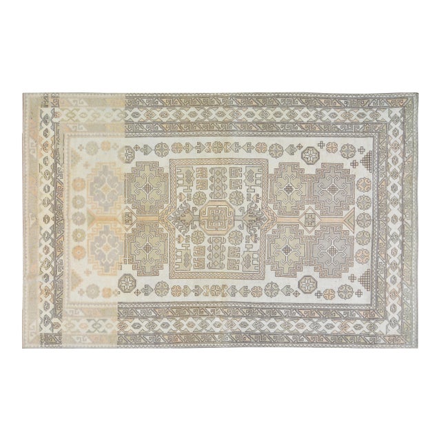 Vintage Turkish Anatolian Hand Knotted Wool Rug, 7x11 For Sale
