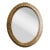 Late 20th Century Italian Oval Carved 800 Style Mirror For Sale