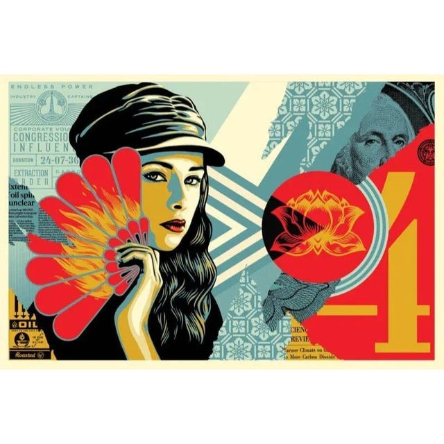 Shepard Fairey (Obey), Fan the Flames, 2019, Screenprint For Sale - Image 10 of 10