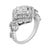 Haus of Brilliance 14KT White Gold Diamond Composite Ring (1 cttw, H-I Color, I1-I2 Clarity) - Size 7 For Sale - Image 4 of 6