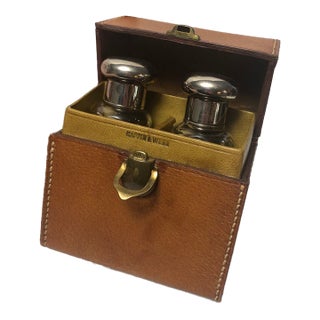Mappin & Webb Antique Scent Bottle Travel Case. For Sale