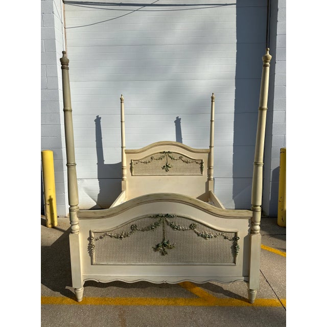 Exquisite Art For Kids, Furniture CHERUBINI queen size bed. These are custom-made, with standard CANING, applied molding...