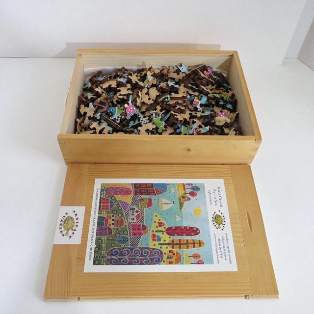 Late 20th Century Karla Gerard Artifacts Wood Puzzle For Sale - Image 5 of 6