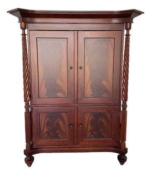 1990s Baker Furniture Milling Road Armoire