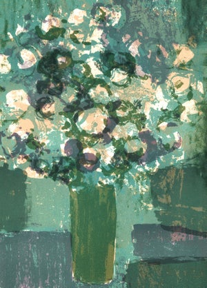 1962 Roger Mühl Lithograph "Fleurs" (Flowers)