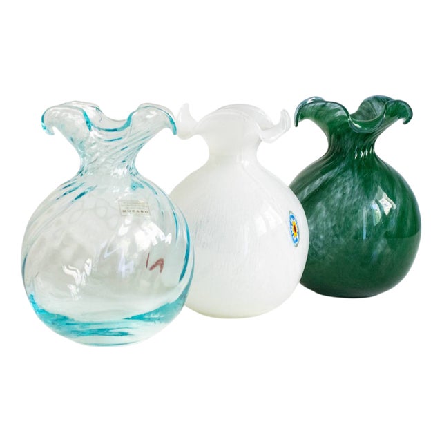 Murano Glass Vases by Mariana Iskra for Ribes the Art of Glass, Set of 3 For Sale