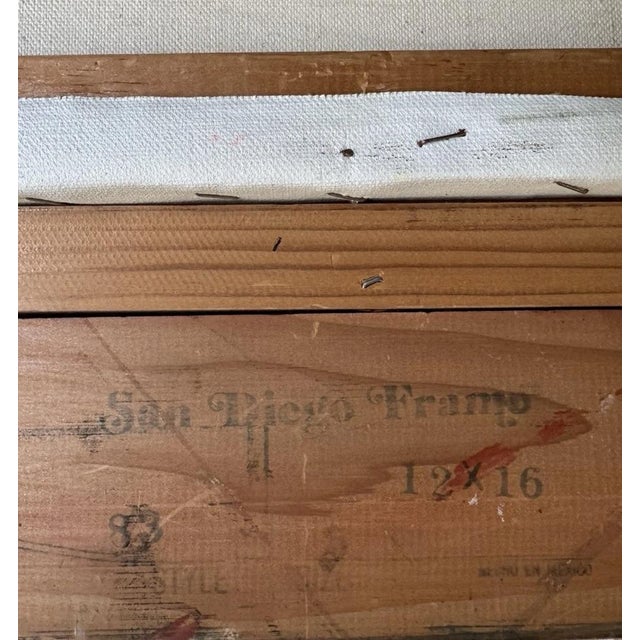 1980s Original Pink & White Floral Still Life Oil Painting in Ornate Gilt Frame – Romantic European Style For Sale - Image 5 of 9