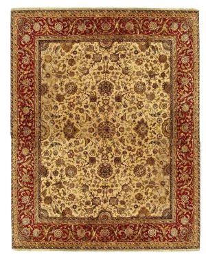 Pasargad Indo Agra Red Wool Rug - 12′ × 15′3"