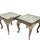 French Provincial Antique French Provincial Distressed Side Tables Set For Sale - Image 3 of 9