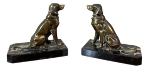 Vintage Setters Bookends, 1950, Set of 2