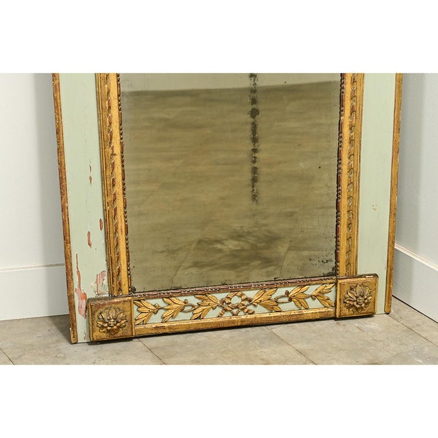 French 19th Century Painted & Gilt Trumeau For Sale - Image 12 of 12