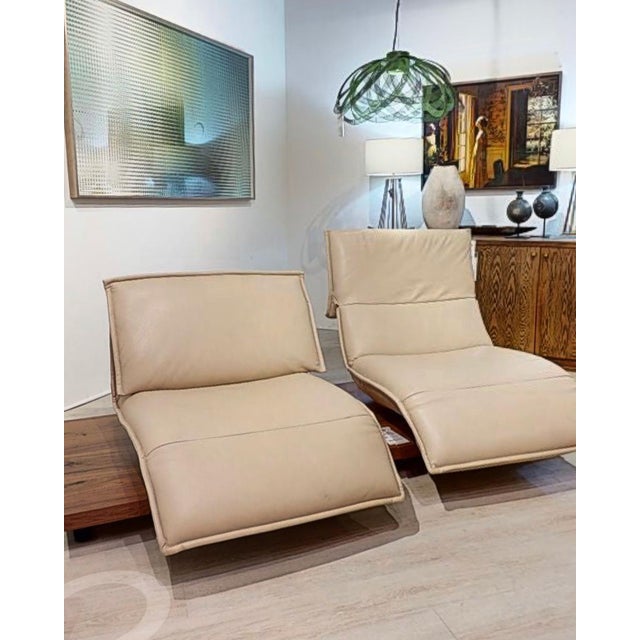 Leather Reclining Lounge Sofa, Label: Koinor Modern Leather Seating For Sale - Image 11 of 17