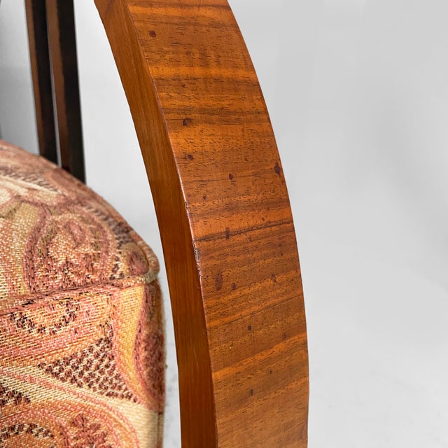 Beige Art Deco Italian Armchairs in Wood and Fabric, 1930s, Set of 2 For Sale - Image 8 of 18