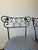 Mid 20th Century Vintage Wrought Iron Dining Chairs With Gingham Seats, Set of 4 For Sale - Image 5 of 12