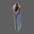 Mid-Century Modern Glazed Pottery Unusual Form Blue Vase For Sale - Image 4 of 8