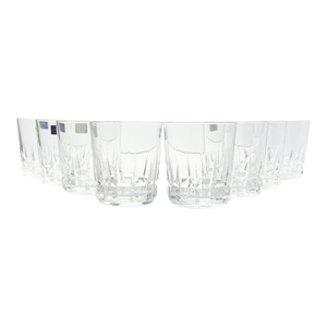 1980s Cristal D’Arques “Chantelle” 8 Old Fashioned Glasses